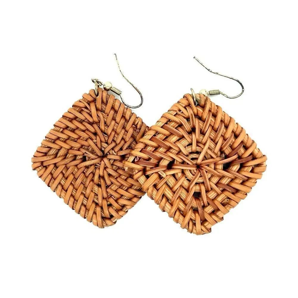 ‎Rattan Style Earrings
